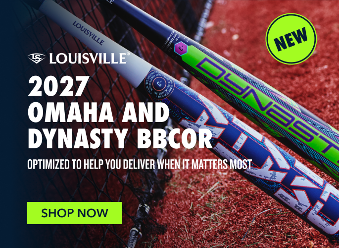 NEW 2027 OMAHA AND DYNASTY BBCOR OPTIMIZED TO HELP YOU DELIVER WHEN IT MATTERS MOST SHOP NOW